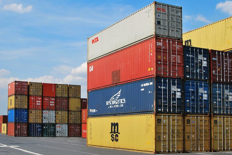 dock, container, export