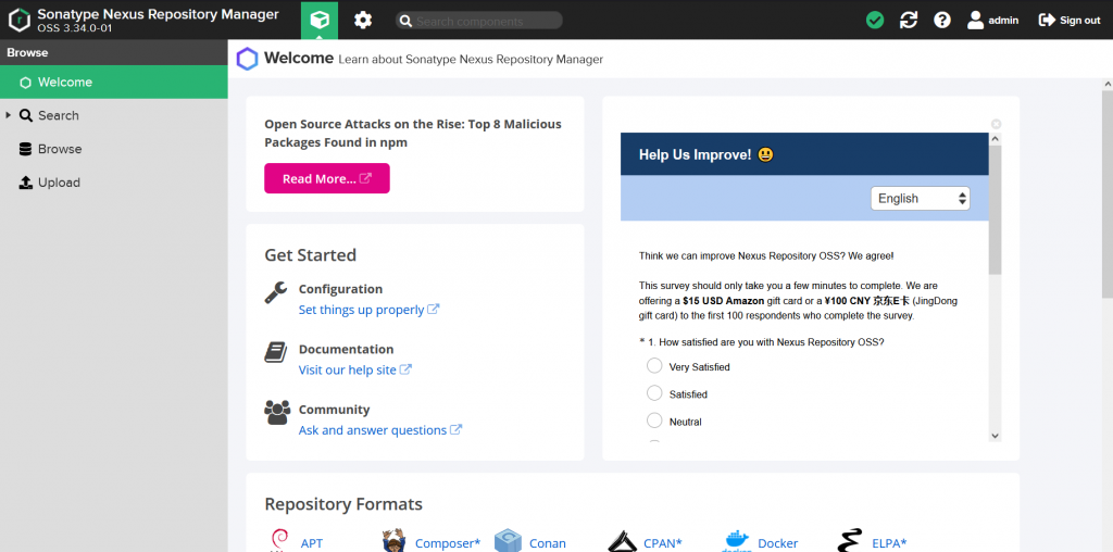 Admin password - Sonatype Nexus Repository - Sonatype Community